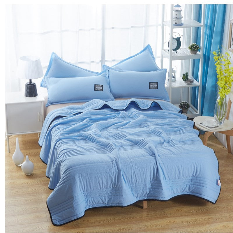Cooling Blankets Pure Color Summer Quilt Plain Summer Cool Quilt Compressible Air-Conditioning Quilt Quilt Blanket
