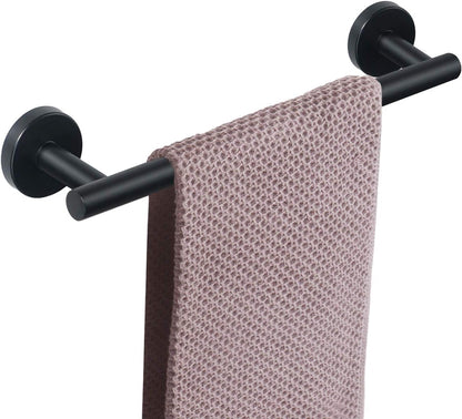 Bath Towel Bar, Thicken Stainless Steel Shower Towel Rack Holder Wall Mounted for Bathroom, 9-Lnch Overall Length-7-Lnch Usable Hanging Space (1 Pack, Chrome Finish)